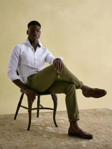 Trousers and Jeans Men Joules Green Slim Fit Chinos