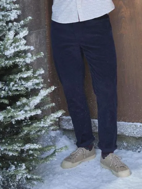 Trousers and Jeans Men Joules Navy Straight Leg Corduroy Trousers