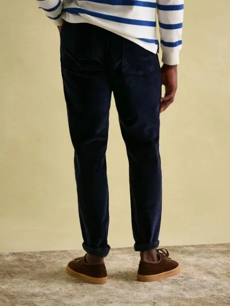 Trousers and Jeans Men Joules Navy Straight Leg Corduroy Trousers