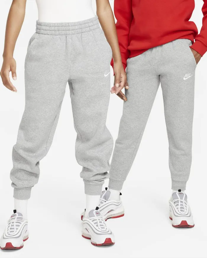 Trousers And Leggings Kids Nike Sportswear Club Fleece Dark Grey Heatherbase Greywhite Trousers And Leggings Kids Nike Sportswear Club Fleece Dark Grey Heatherbase Greywhite