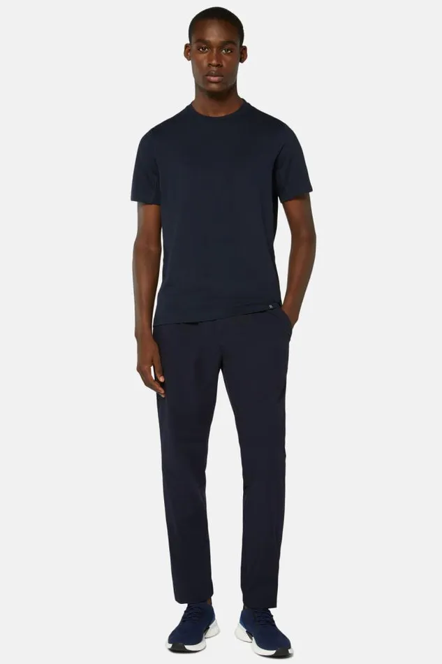 Trousers Men Boggi Milano BTech Stretch Nylon Trousers Navy Blue Trousers Men Boggi Milano BTech Stretch Nylon Trousers Navy Blue