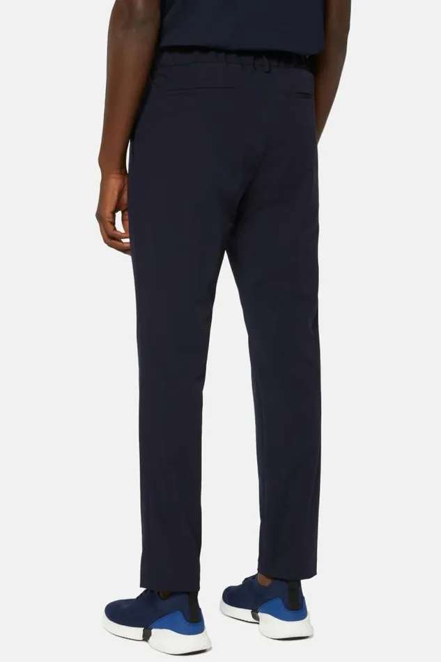 Trousers Men Boggi Milano BTech Stretch Nylon Trousers Navy Blue Trousers Men Boggi Milano BTech Stretch Nylon Trousers Navy Blue