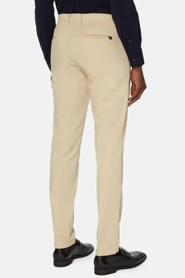 Trousers Men Boggi Milano Stretch CottonTencel Trousers Sand Trousers Men Boggi Milano Stretch CottonTencel Trousers Sand