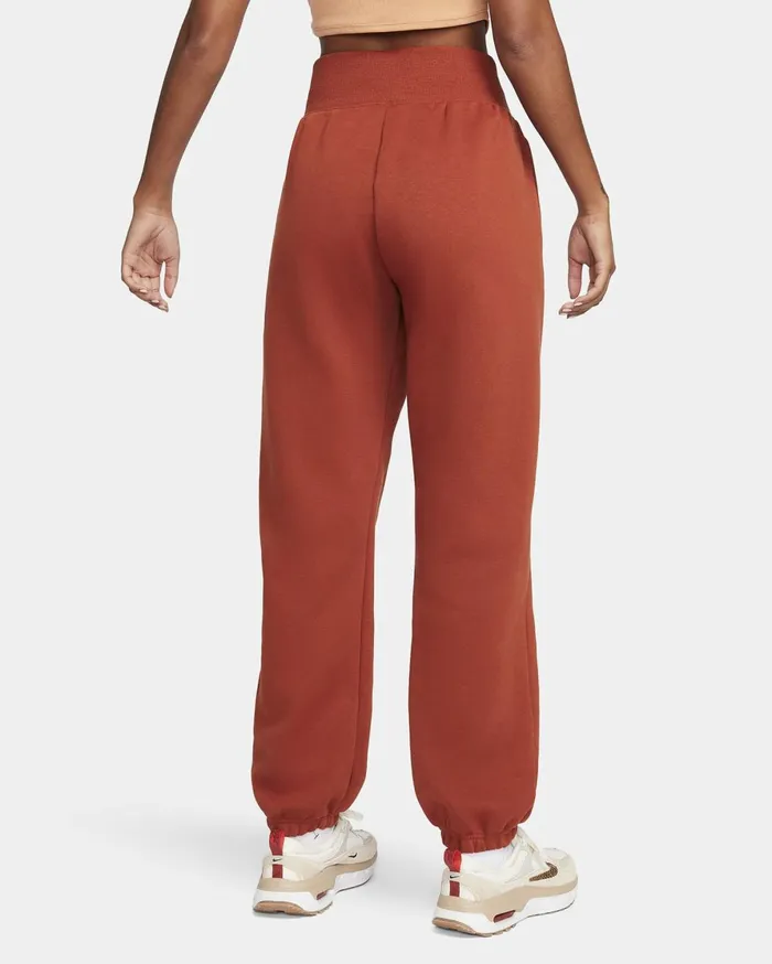 Trousers Women Nike Sportswear Phoenix Fleece Rugged Orangeblack