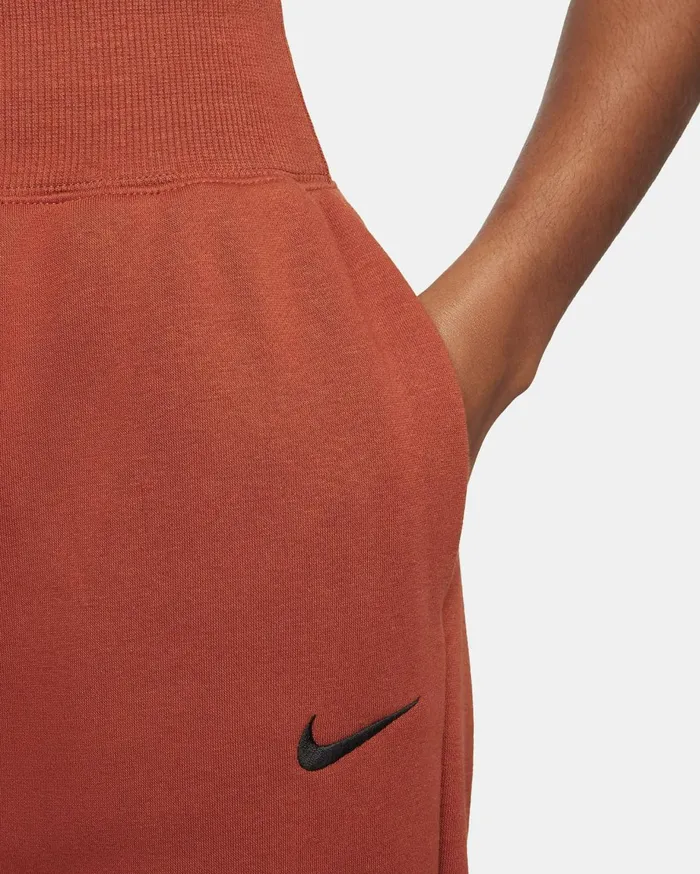 Trousers Women Nike Sportswear Phoenix Fleece Rugged Orangeblack