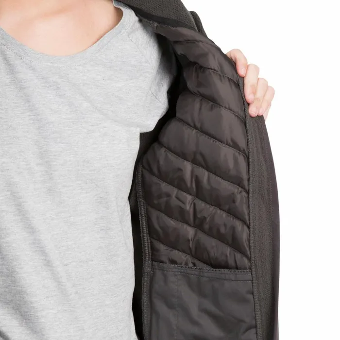 Underpinned Quilted Fleece Jacket Charcoal Women Trespass Fleece