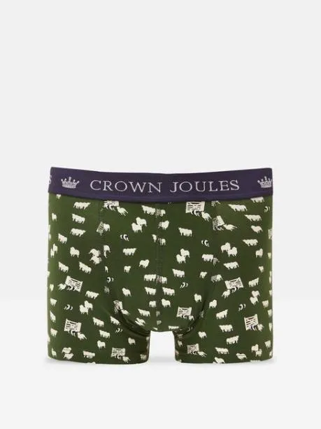 Underwear Men Joules GreenNavy Pack Of Two Cotton Boxers