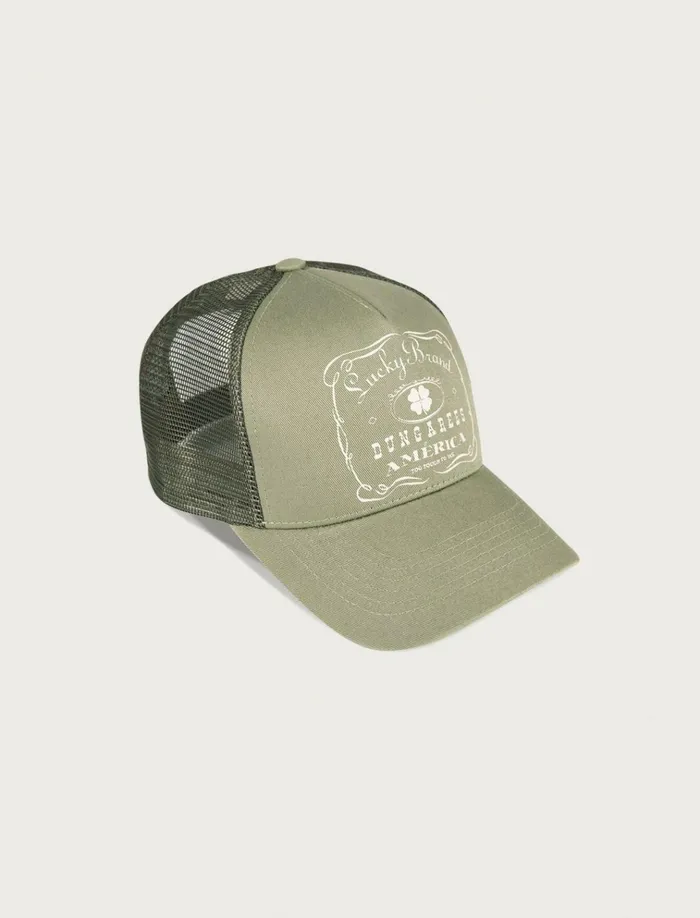 Vintage Lucky Brand Trucker Bright Green Women Lucky Brand Hats