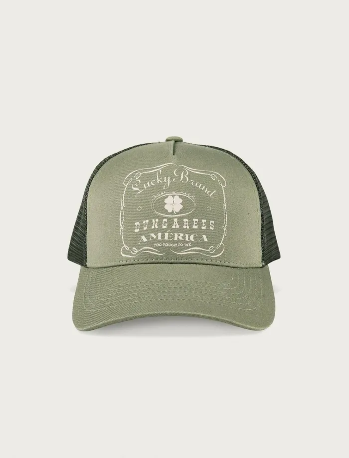 Vintage Lucky Brand Trucker Bright Green Women Lucky Brand Hats