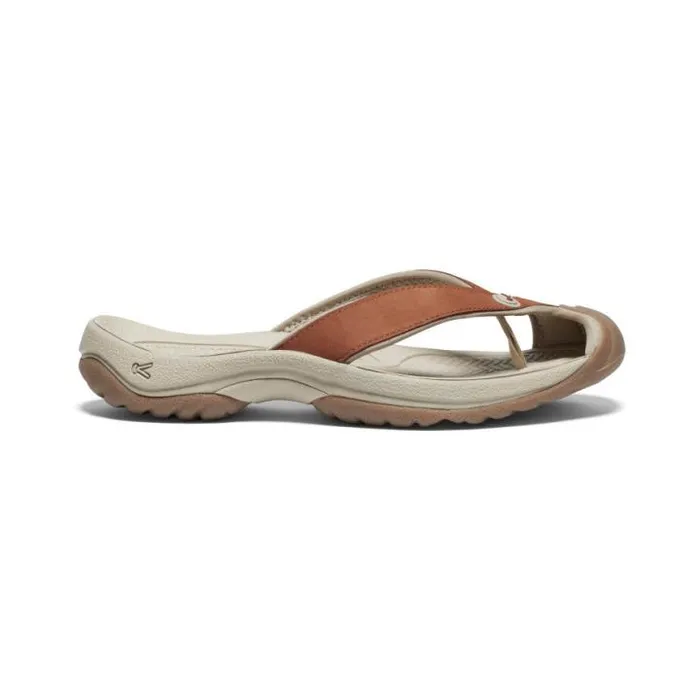 Waimea Sorrel HorsePlaza Taupe Leather FlipFlop Women KEEN SlipOns