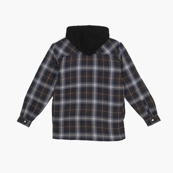Water Repellent Flannel Hooded Shirt Jacket Ink NavyChocolate Brown Plaid Ink Navychocolate Brown Plaid b1y Men Dickies Outerwear Water Repellent Flannel Hooded Shirt Jacket Ink NavyChocolate Brown Plaid Ink Navychocolate Brown Plaid b1y Men Dickies Outerwear