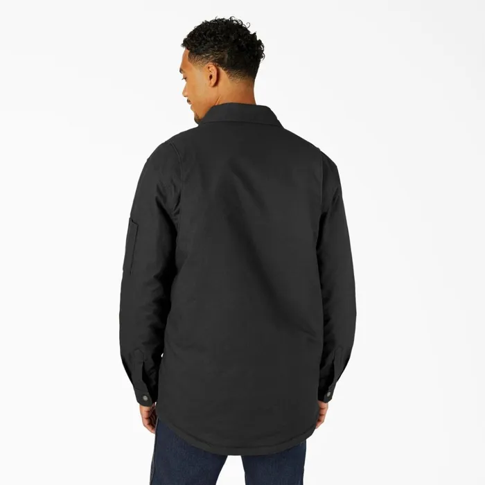 Water Repellent FleeceLined Duck Shirt Jacket Black Black bk Men Dickies Shirt Jackets Water Repellent FleeceLined Duck Shirt Jacket Black Black bk Men Dickies Shirt Jackets