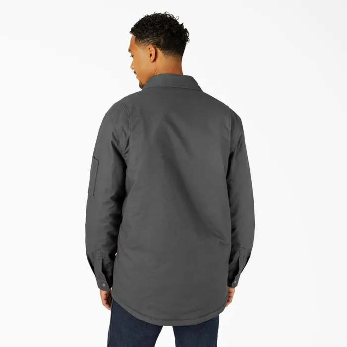 Water Repellent FleeceLined Duck Shirt Jacket Slate Gray Slate Gray sl Men Dickies Shirt Jackets Water Repellent FleeceLined Duck Shirt Jacket Slate Gray Slate Gray sl Men Dickies Shirt Jackets