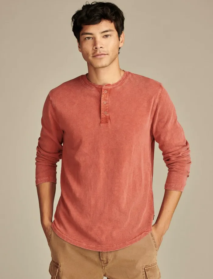 Weekend Slub Jersey Long Sleeve Henley Bossa Nova Men Lucky Brand Shirts and Tops Weekend Slub Jersey Long Sleeve Henley Bossa Nova Men Lucky Brand Shirts and Tops