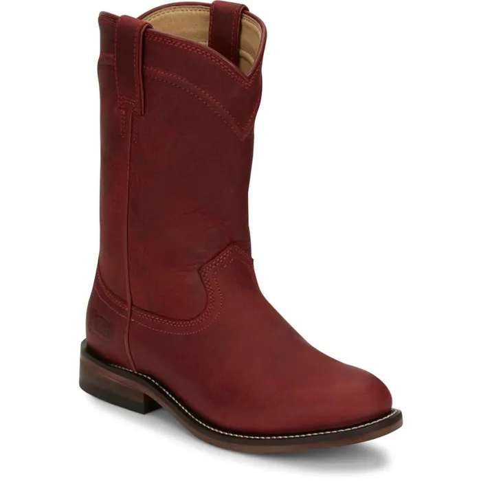 Western Women Justin Boots Holland 10034 Roper Red