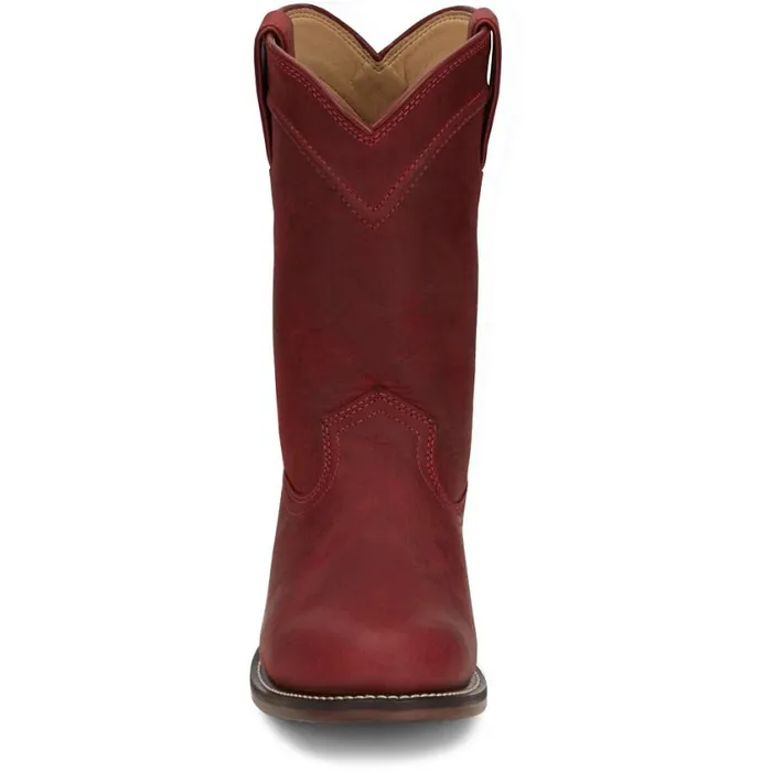 Western Women Justin Boots Holland 10034 Roper Red