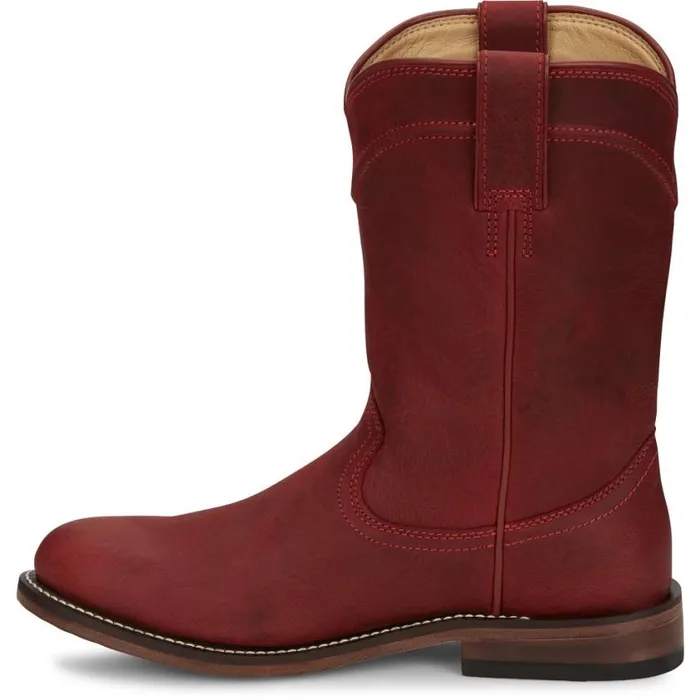 Western Women Justin Boots Holland 10034 Roper Red