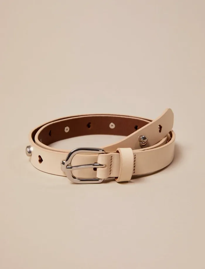 White Cutout Heart Belt White Women Lucky Brand Belts