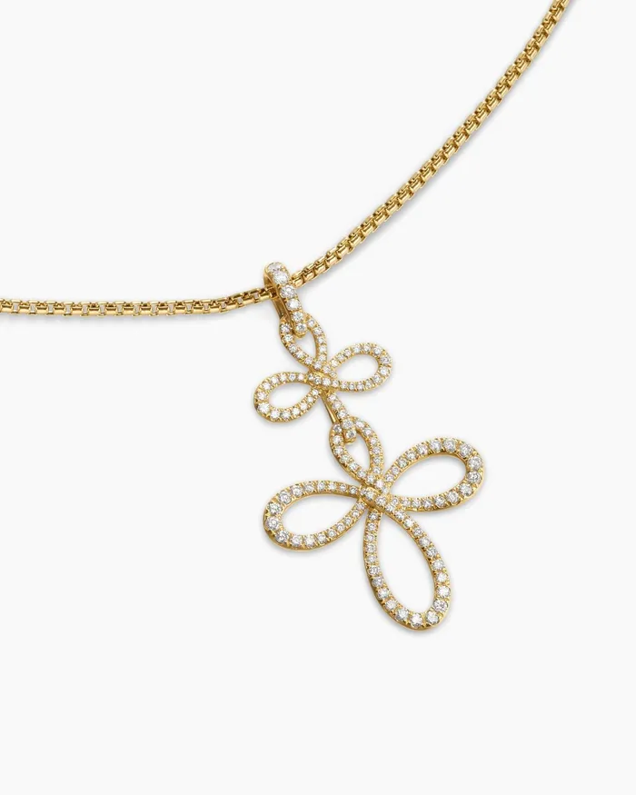 Wisteria Pendant Necklace In 18K Yellow Gold With Diamonds 382mm Women David Yurman Pendant Wisteria Pendant Necklace In 18K Yellow Gold With Diamonds 382mm Women David Yurman Pendant