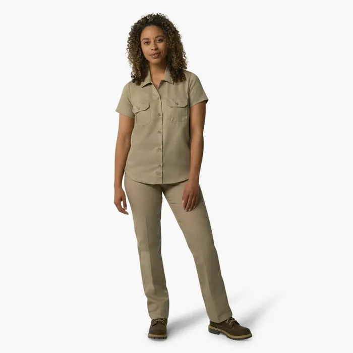 Women039s 574 Original Work Shirt Military Khaki Military Khaki ksh Women Dickies Painters Women039s 574 Original Work Shirt Military Khaki Military Khaki ksh Women Dickies Painters