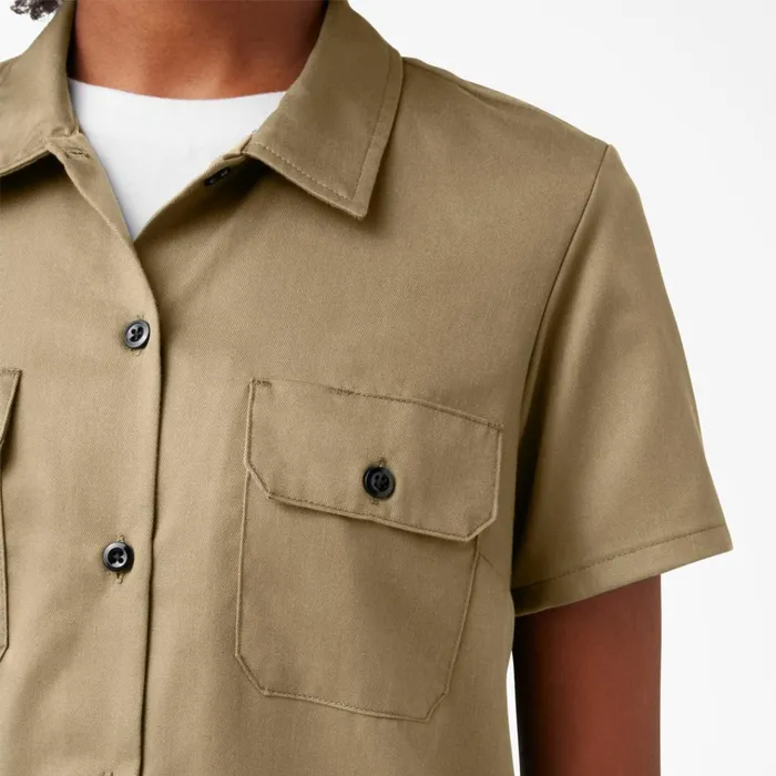Women039s 574 Original Work Shirt Military Khaki Military Khaki ksh Women Dickies Painters Women039s 574 Original Work Shirt Military Khaki Military Khaki ksh Women Dickies Painters