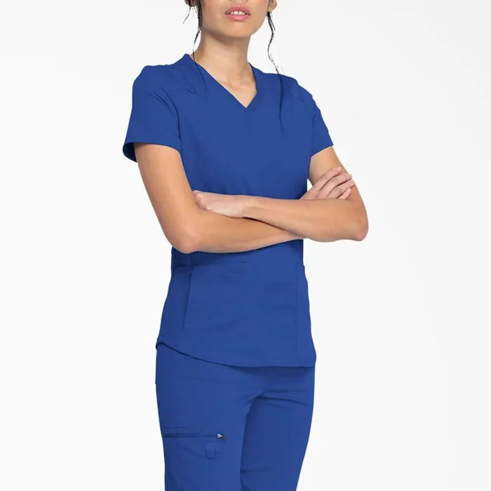 Women039s Balance VNeck Scrub Top With Zip Pocket Galaxy Blue Galaxy Blue gbl Women Dickies Scrubs Women039s Balance VNeck Scrub Top With Zip Pocket Galaxy Blue Galaxy Blue gbl Women Dickies Scrubs