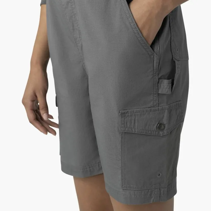 Women039s Cooling Ripstop Bib Shortalls Rinsed Graphite Rinsed Graphite rga Women Dickies Shortalls