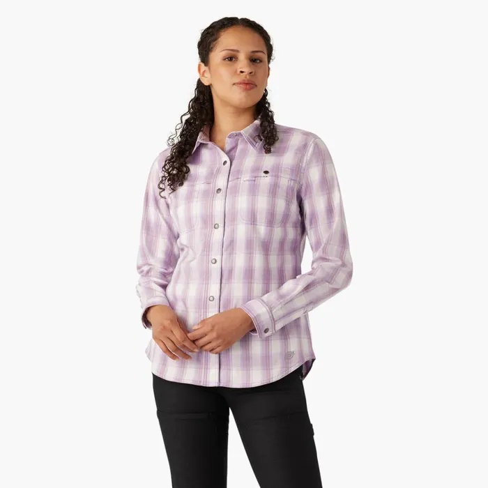 Women039s Cooling RollTab Work Shirt Purple Rose Hillside Plaid Purple Rose Hillside Plaid a2d Women Dickies Work Tops Women039s Cooling RollTab Work Shirt Purple Rose Hillside Plaid Purple Rose Hillside Plaid a2d Women Dickies Work Tops