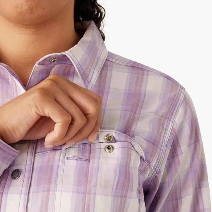 Women039s Cooling RollTab Work Shirt Purple Rose Hillside Plaid Purple Rose Hillside Plaid a2d Women Dickies Work Tops Women039s Cooling RollTab Work Shirt Purple Rose Hillside Plaid Purple Rose Hillside Plaid a2d Women Dickies Work Tops