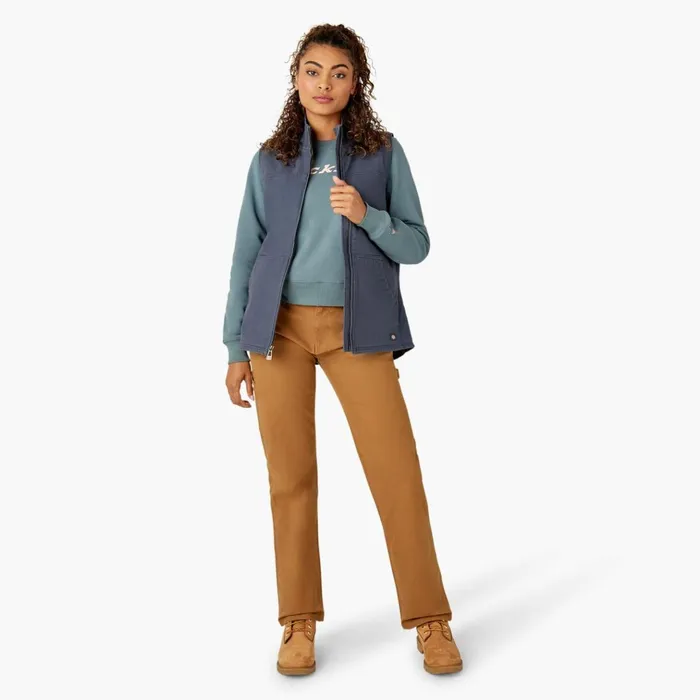 Women039s Fleece Lined Duck Canvas Vest Rinsed Diesel Gray Rinsed Diesel Gray ryg Women Dickies Vests Women039s Fleece Lined Duck Canvas Vest Rinsed Diesel Gray Rinsed Diesel Gray ryg Women Dickies Vests