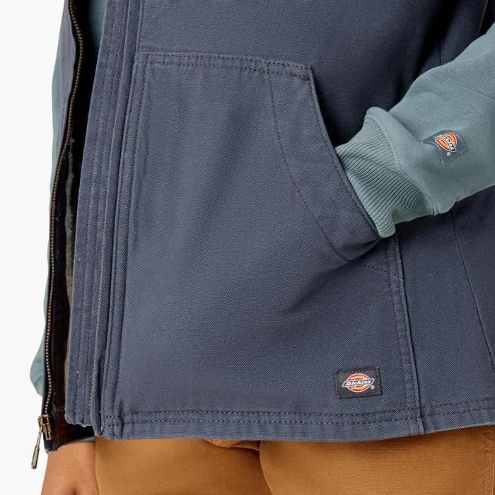 Women039s Fleece Lined Duck Canvas Vest Rinsed Diesel Gray Rinsed Diesel Gray ryg Women Dickies Vests Women039s Fleece Lined Duck Canvas Vest Rinsed Diesel Gray Rinsed Diesel Gray ryg Women Dickies Vests