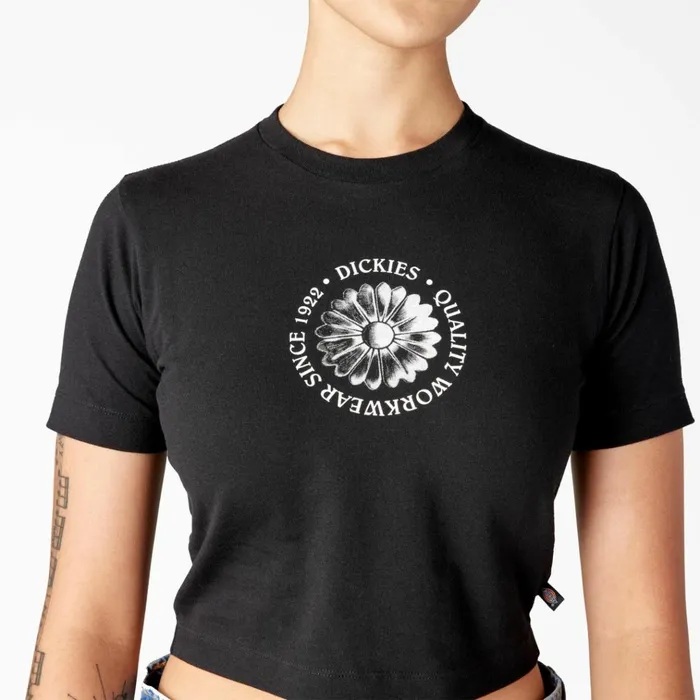 Women039s Garden Plain Cropped TShirt Black Black kbk Women Dickies TShirts Women039s Garden Plain Cropped TShirt Black Black kbk Women Dickies TShirts