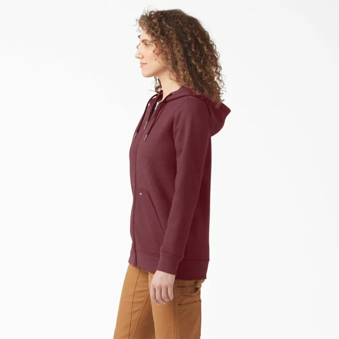 Women039s Heavyweight FullZip Fleece Hoodie Burgundy Heather Burgundy Heather byh Women Dickies Hoodies and Sweatshirts Women039s Heavyweight FullZip Fleece Hoodie Burgundy Heather Burgundy Heather byh Women Dickies Hoodies and Sweatshirts