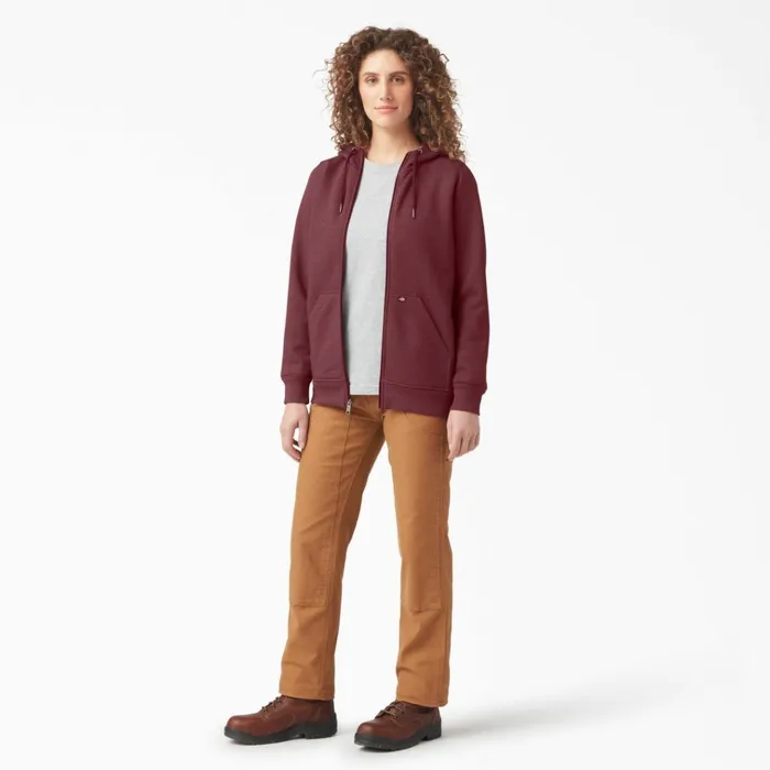 Women039s Heavyweight FullZip Fleece Hoodie Burgundy Heather Burgundy Heather byh Women Dickies Hoodies and Sweatshirts Women039s Heavyweight FullZip Fleece Hoodie Burgundy Heather Burgundy Heather byh Women Dickies Hoodies and Sweatshirts