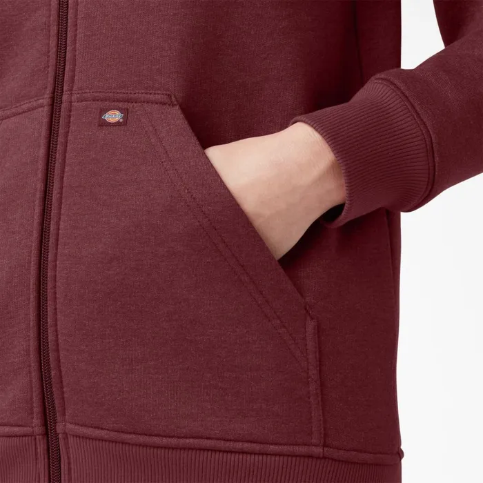 Women039s Heavyweight FullZip Fleece Hoodie Burgundy Heather Burgundy Heather byh Women Dickies Hoodies and Sweatshirts Women039s Heavyweight FullZip Fleece Hoodie Burgundy Heather Burgundy Heather byh Women Dickies Hoodies and Sweatshirts