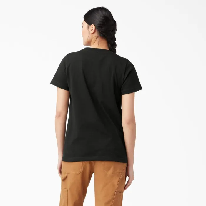Women039s Heavyweight Short Sleeve Pocket TShirt Black Black bk Women Dickies TShirts Women039s Heavyweight Short Sleeve Pocket TShirt Black Black bk Women Dickies TShirts