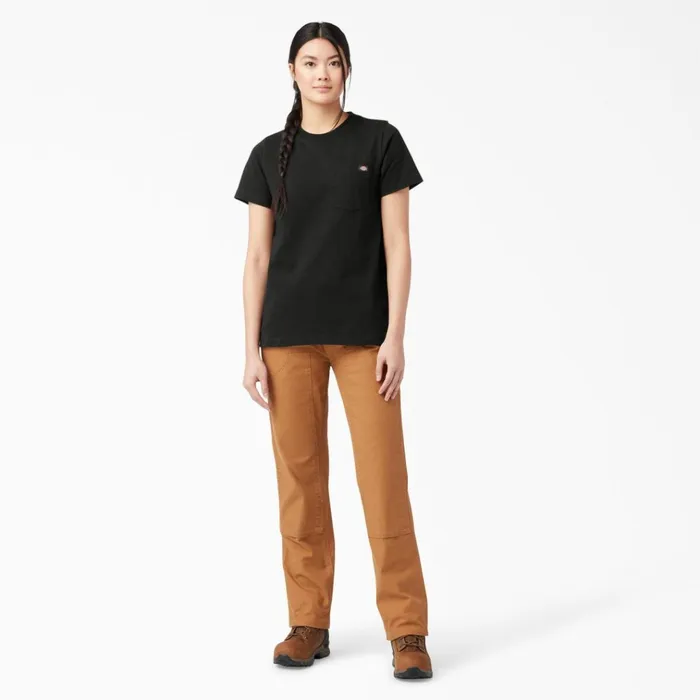 Women039s Heavyweight Short Sleeve Pocket TShirt Black Black bk Women Dickies TShirts Women039s Heavyweight Short Sleeve Pocket TShirt Black Black bk Women Dickies TShirts