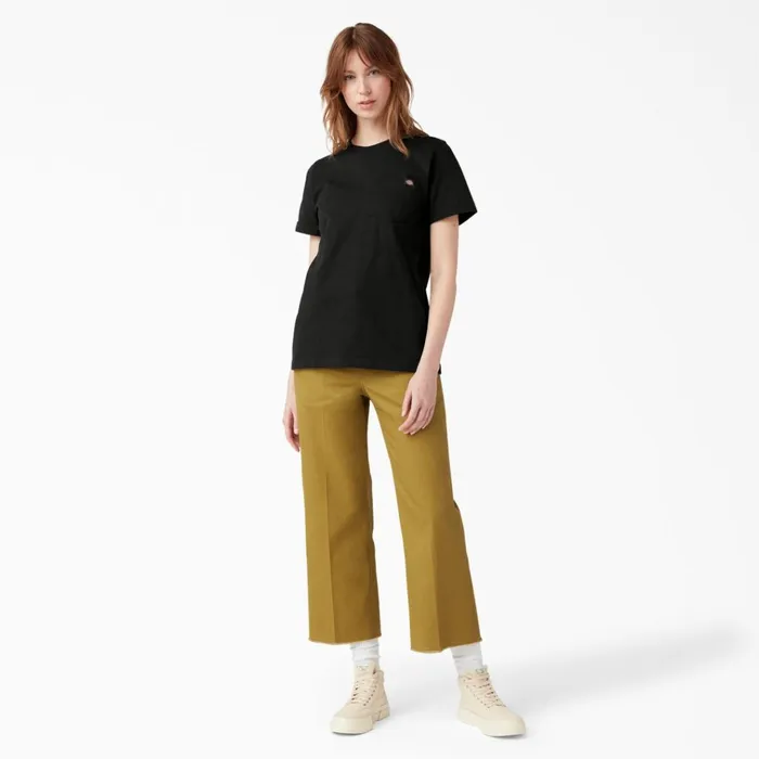 Women039s Heavyweight Short Sleeve Pocket TShirt Black Black bk Women Dickies TShirts Women039s Heavyweight Short Sleeve Pocket TShirt Black Black bk Women Dickies TShirts