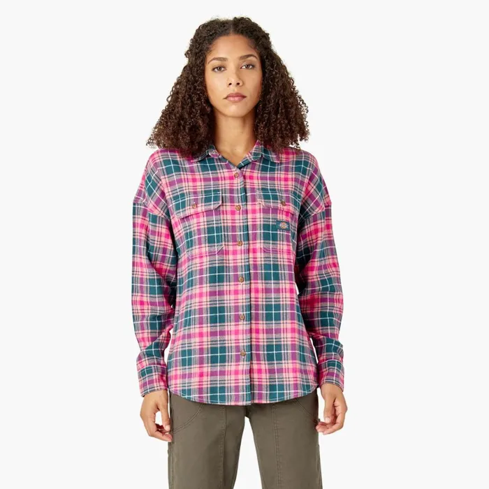 Women039s Long Sleeve Flannel Shirt Rosebud Dark Teal Plaid Rosebud Dark Teal Plaid upt Women Dickies Button Up Women039s Long Sleeve Flannel Shirt Rosebud Dark Teal Plaid Rosebud Dark Teal Plaid upt Women Dickies Button Up