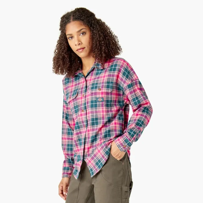Women039s Long Sleeve Flannel Shirt Rosebud Dark Teal Plaid Rosebud Dark Teal Plaid upt Women Dickies Button Up Women039s Long Sleeve Flannel Shirt Rosebud Dark Teal Plaid Rosebud Dark Teal Plaid upt Women Dickies Button Up