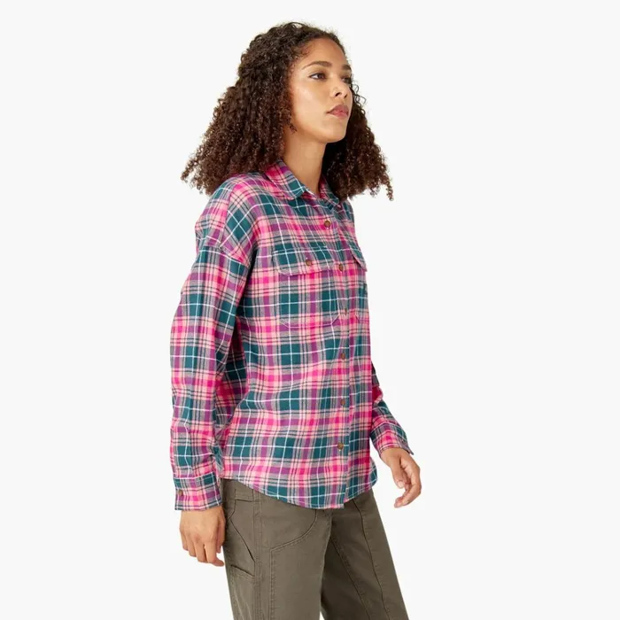Women039s Long Sleeve Flannel Shirt Rosebud Dark Teal Plaid Rosebud Dark Teal Plaid upt Women Dickies Button Up Women039s Long Sleeve Flannel Shirt Rosebud Dark Teal Plaid Rosebud Dark Teal Plaid upt Women Dickies Button Up