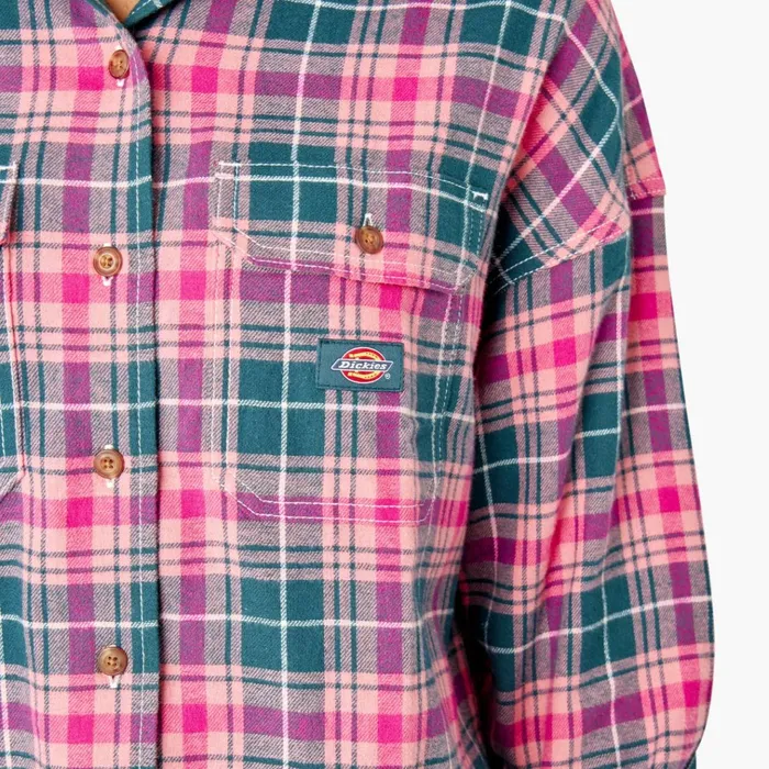 Women039s Long Sleeve Flannel Shirt Rosebud Dark Teal Plaid Rosebud Dark Teal Plaid upt Women Dickies Button Up Women039s Long Sleeve Flannel Shirt Rosebud Dark Teal Plaid Rosebud Dark Teal Plaid upt Women Dickies Button Up