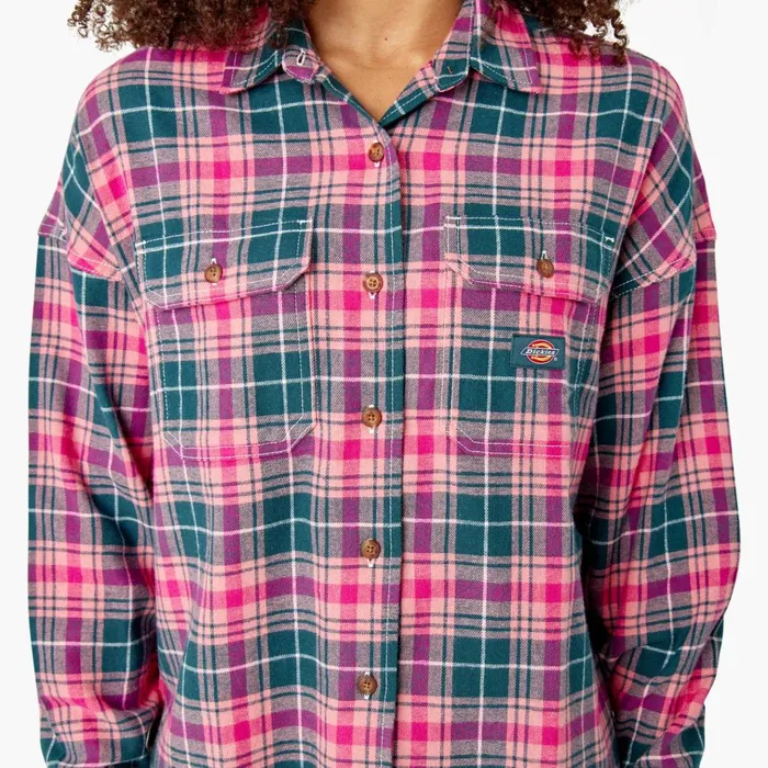 Women039s Long Sleeve Flannel Shirt Rosebud Dark Teal Plaid Rosebud Dark Teal Plaid upt Women Dickies Button Up Women039s Long Sleeve Flannel Shirt Rosebud Dark Teal Plaid Rosebud Dark Teal Plaid upt Women Dickies Button Up