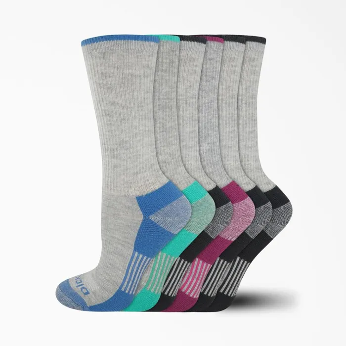 Women039s Moisture Control Crew Socks Size 69 6Pack Gray Gray gy Women Dickies Socks Women039s Moisture Control Crew Socks Size 69 6Pack Gray Gray gy Women Dickies Socks
