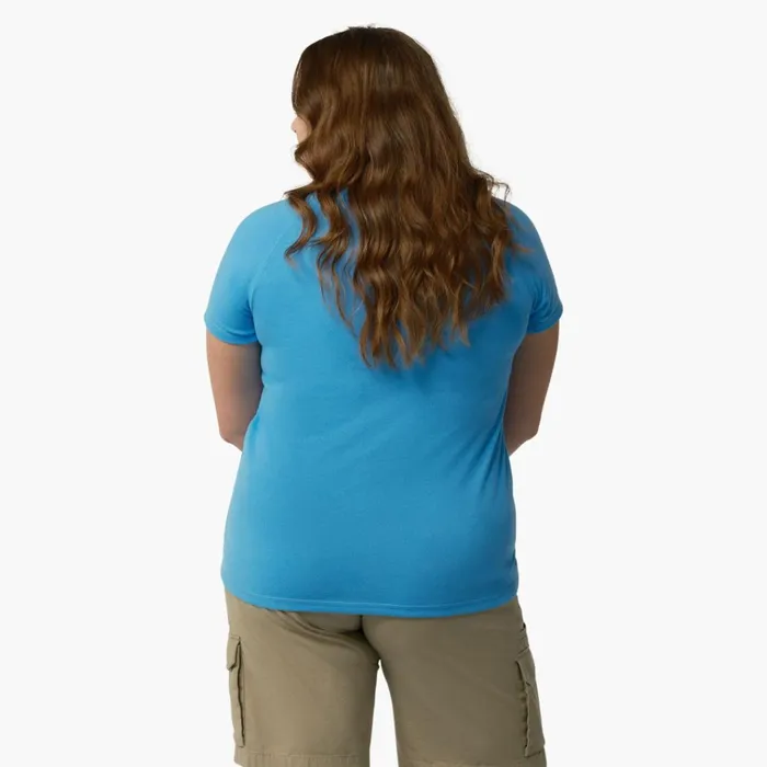 Women039s Plus Cooling Short Sleeve Pocket TShirt Azure Blue Azure Blue ab2 Women Dickies TShirts Women039s Plus Cooling Short Sleeve Pocket TShirt Azure Blue Azure Blue ab2 Women Dickies TShirts
