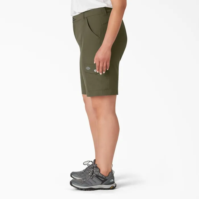 Women039s Plus Cooling Slim Fit Cargo Shorts 10034 Military Green Military Green ml Women Dickies Work Shorts Women039s Plus Cooling Slim Fit Cargo Shorts 10034 Military Green Military Green ml Women Dickies Work Shorts