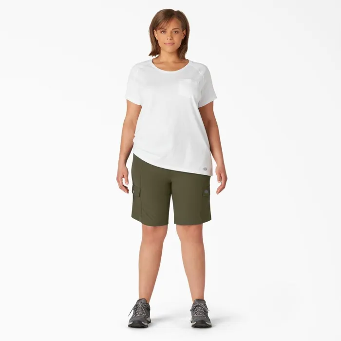 Women039s Plus Cooling Slim Fit Cargo Shorts 10034 Military Green Military Green ml Women Dickies Work Shorts Women039s Plus Cooling Slim Fit Cargo Shorts 10034 Military Green Military Green ml Women Dickies Work Shorts