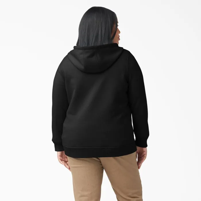 Women039s Plus Heavyweight FullZip Hoodie Black Black kbk Women Dickies Outerwear Women039s Plus Heavyweight FullZip Hoodie Black Black kbk Women Dickies Outerwear