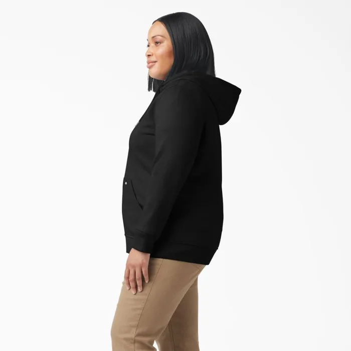 Women039s Plus Heavyweight FullZip Hoodie Black Black kbk Women Dickies Outerwear Women039s Plus Heavyweight FullZip Hoodie Black Black kbk Women Dickies Outerwear