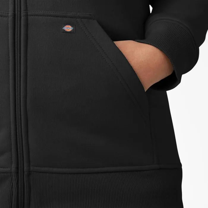 Women039s Plus Heavyweight FullZip Hoodie Black Black kbk Women Dickies Outerwear Women039s Plus Heavyweight FullZip Hoodie Black Black kbk Women Dickies Outerwear